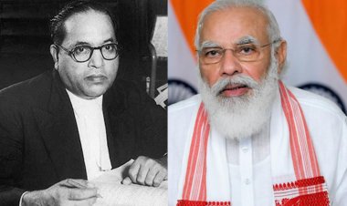 प्रधानमंत्री नरेंद्र मोदी ने आंबेडकर को उनकी पुण्यतिथि पर  श्रद्धांजलि अर्पित की