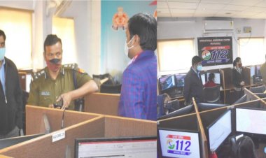 एसएसपी प्रयागराज सर्वश्रेष्ठ त्रिपाठी डायल 112 कार्यालय का निरीक्षण कर सम्बन्धित निर्देश दिए