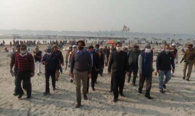 अपर मुख्य सचिव ने मेला क्षेत्र का भ्रमण कर तैयारियों का लिया जायज़ा