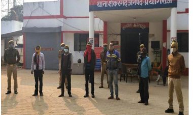 शंकरगढ़ थाना क्षेत्र में हुई चोरी की घटना का हुआ पर्दाफाश 5 गिरफ्तार