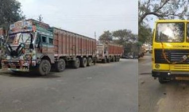 अवैध खनन परिवहन में संलिप्त तीन वाहन सीज