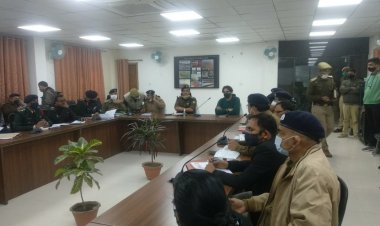 पुलिस महानिरीक्षक की अध्यक्षता में आपदा प्रबंधन की बैठक सम्पन्न