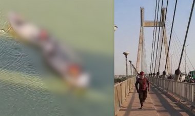 प्रयागराज- नैनी के नए पुल से परिवार के 5 लोगों ने छलांग लगाई