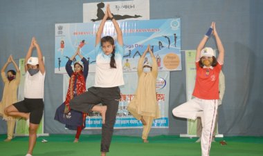 बेथनी कॉन्वेंट स्कूल में मनाया गया अंतर्राष्ट्रीय योग दिवस