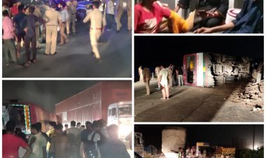 कानपुर में सवारियों से भरी रोडवेज बस हाइवे पर अनियंत्रित होकर पलटी, कई यात्री घायल