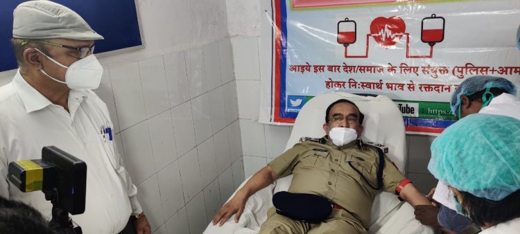 "विश्व रक्तदाता दिवस" रक्तदान शिविर में कुल 111 पुलिस मित्रों ने स्वैच्छिक रक्तदान किया