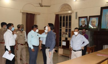 जिलाधिकारी एवं वरिष्ठ पुलिस अधीक्षक ने मतदान/मतगणना स्थल का किया स्थलीय निरीक्षण