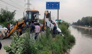 लुधियाना: सिंधवा नहर में बेकाबू कार, तीन लोगों की मौत