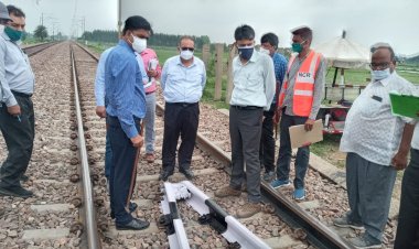 पश्चिम मध्य रेलवे टीम ने कानपुर–इटावा खंड का परख निरिक्षण यान द्वारा 'विंडो ट्रेलिंग' निरीक्षण