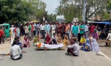 पत्नी और बच्चों से मिलने गये पति को ससुरालियों ने जलाया जिंदा