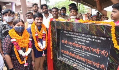 मंत्री नन्दी और महापौर ने 34.59 लाख के विकास कार्यों का किया लोकार्पण