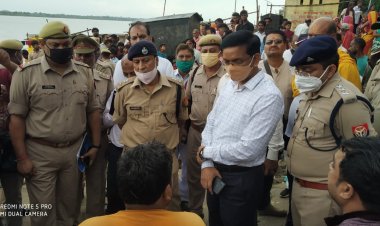 विंध्यधाम : तेज हवा व पानी की लहरों से बीच गंगा में पलटी नांव, दो अबोध बच्चों समेत छह डूबे, तलाश जारी