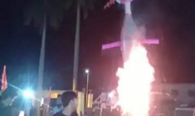 अयोध्या : रावण का 110 फिट ऊंचा पुतला किया गया दहन, प्रधानमंत्री ने आयोजकों को दी बधाई