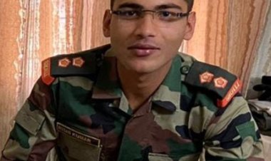 लेफ्टिनेंट ऋषि की शहादत से शोक में डूबा बेगूसराय, गिरिराज सिंह ने किया नमन