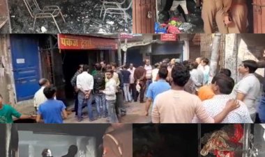 कपड़ा गोदाम में लगी भीषण आग से महिला की मौत, तीन फायरमैन जख्मी, करोड़ों का नुकसान