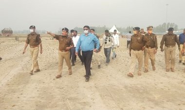 प्रधानमंत्री मोदी के सम्भावित दौरे की तैयारी का एयर मार्शल ने किया निरीक्षण