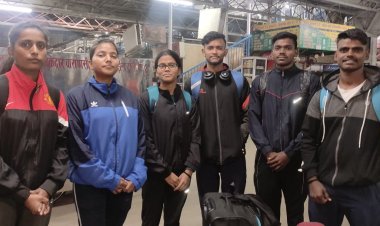 राष्ट्रीय तैराकी प्रतियोगिता में भाग लेने काशी की जलपरियां मुस्कान, खुशी गोवा रवाना