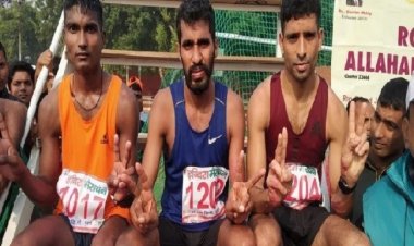 36वीं अखिल भारतीय इंदिरा मैराथन में बली अप्पा एवं निरमा वेन भारत जी ठाकुर ने मारी बाजी