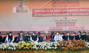 प्रधानमंत्री ने इंफाल में 22 विकास परियोजनाओं का उद्घाटन और शिलान्यास किया