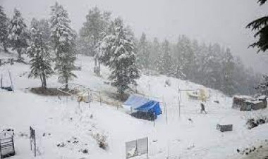 हिमाचल में नए साल की पहली बर्फबारी, शिमला में बारिश