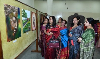 कोर अध्यक्षा की पेंटिंग्स में प्रकृति एवं रचनाओं का सजीव चित्रण : ऋचा वर्मा