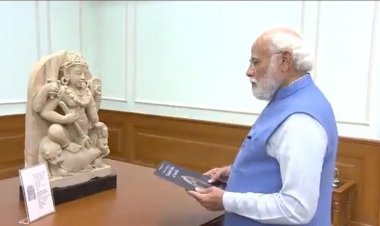 ऑस्ट्रेलिया से आए पुरावशेषों का प्रधानमंत्री ने किया निरीक्षण