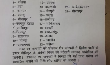 पेपर लीक मामले में बलिया के डीआईओएस निलंबित