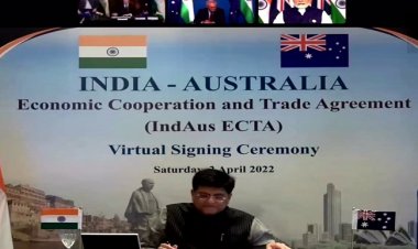 भारत, ऑस्ट्रेलिया के बीच आर्थिक सहयोग एवं व्यापार समझौते पर हुए हस्ताक्षर