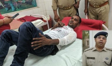 पुलिस मुठभेड़ : एक बदमाश को लगी गोली, लूटे हुए टैम्पो सहित दो गिरफ्तार