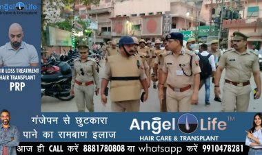 ज्ञानवापी श्रृंगार गौरी प्रकरण की सुनवाई की पूर्व सन्ध्या पर सड़कों पर उतरी फोर्स