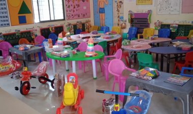 वाराणसी में आंगनबाड़ी केन्द्र भी अब शीघ्र ही बदले कलेवर में दिखेंगे