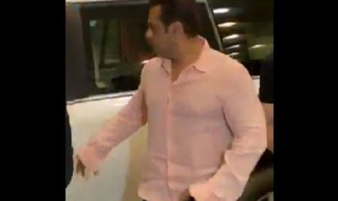 गन लाइसेंस मिलने के बाद बुलेटप्रूफ कार में एयरपोर्ट पर स्पॉट हुए भाईजान