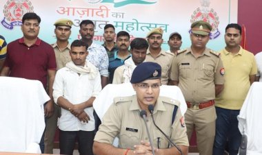 कोरांव क्षेत्र में लूट व हत्या के दो आरोपित गिरफ्तार