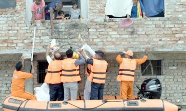 प्रयागराज में बाढ़ से प्रभावित 1098 परिवार के 5090 व्यक्तियों ने ली शरण