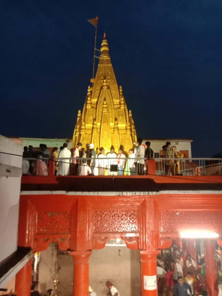 मार्कंडेय महादेव मंदिर का शिखर भी हुआ स्वर्णिम, दरबार का आभा देख श्रद्धालु हुए निहाल