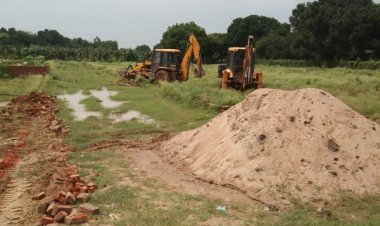 पीडीए ने 128 बीघे में अवैध प्लाटिंग को किया ध्वस्त