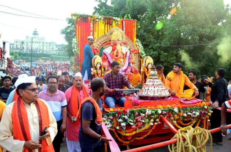 प्रतिमा विसर्जन के साथ ही श्रीगणेश जन्मोत्सव हुआ सम्पन्न