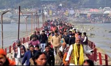 संगम की रेती पर चल रहे माघ मेले का हुआ समापन