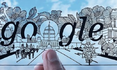 गूगल ने डूडल से दी गणतंत्र दिवस की बधाई