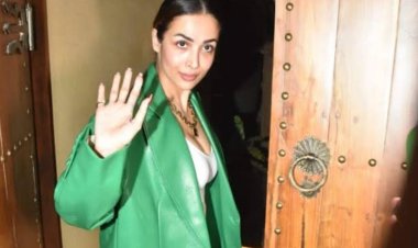 हरे कोट में खूबसूरती का जलवा बिखेरती नजर आईं मलाइका अरोड़ा