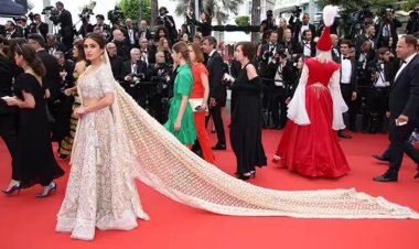 कान्स के रेड कार्पेट पर सारा अली खान ने दिखाई भारतीय संस्कृति की झलक