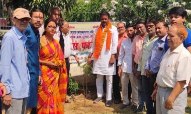 पर्यावरण दिवस एवं सीएम योगी के जन्मदिन पर महापौर ने किया पौधरोपण
