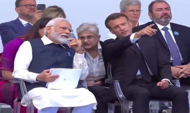 प्रधान मंत्री मोदी के सामने पेरिस में गूंजा, 'सारे जहां से अच्छा हिंदोस्तां हमारा...'