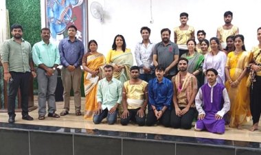 हिन्दी पखवाड़ा पर हुआ 'पर्दा उठाओ, पर्दा गिराओ' नाट्य का मंचन