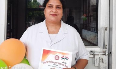 केन्द्रीय चिकित्सालय की मुख्य नर्सिंग अधीक्षक ऋतु को रेल मंत्री देंगे अति विशिष्ट रेल सेवा पुरस्कार