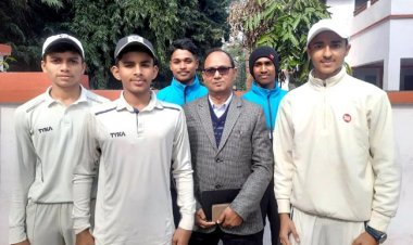 प्रयागराज मंडल के पांच क्रिकेटर प्रदेशीय विद्यालयीय टीम में शामिल