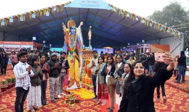 माघ मेला में 'जय श्रीराम' के साथ जल जीवन मिशन के पंडाल का हुआ शुभारम्भ