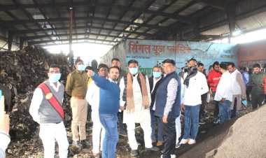 महापौर ने बसवार कूड़ा प्लांट का औचक निरीक्षण कर दिया निर्देश