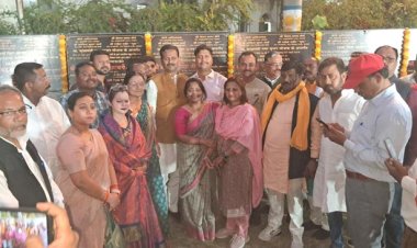 महापौर ने नगर निगम की 1398.97 लाख की लागत से 66 कार्यों का शिलान्यास व लोकार्पण किया