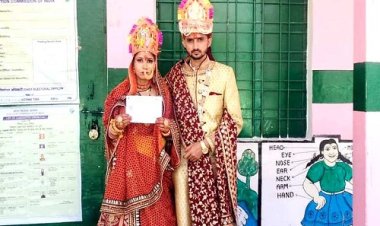 मैदान से लेकर पहाड़ तक लोकतंत्र के उत्सव की उमंग, विदाई से पहले नवविवाहितों ने डाला वोट